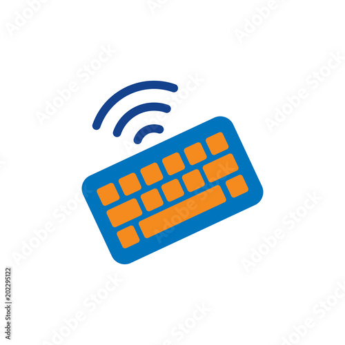 Wireless Keyboard Icon Design