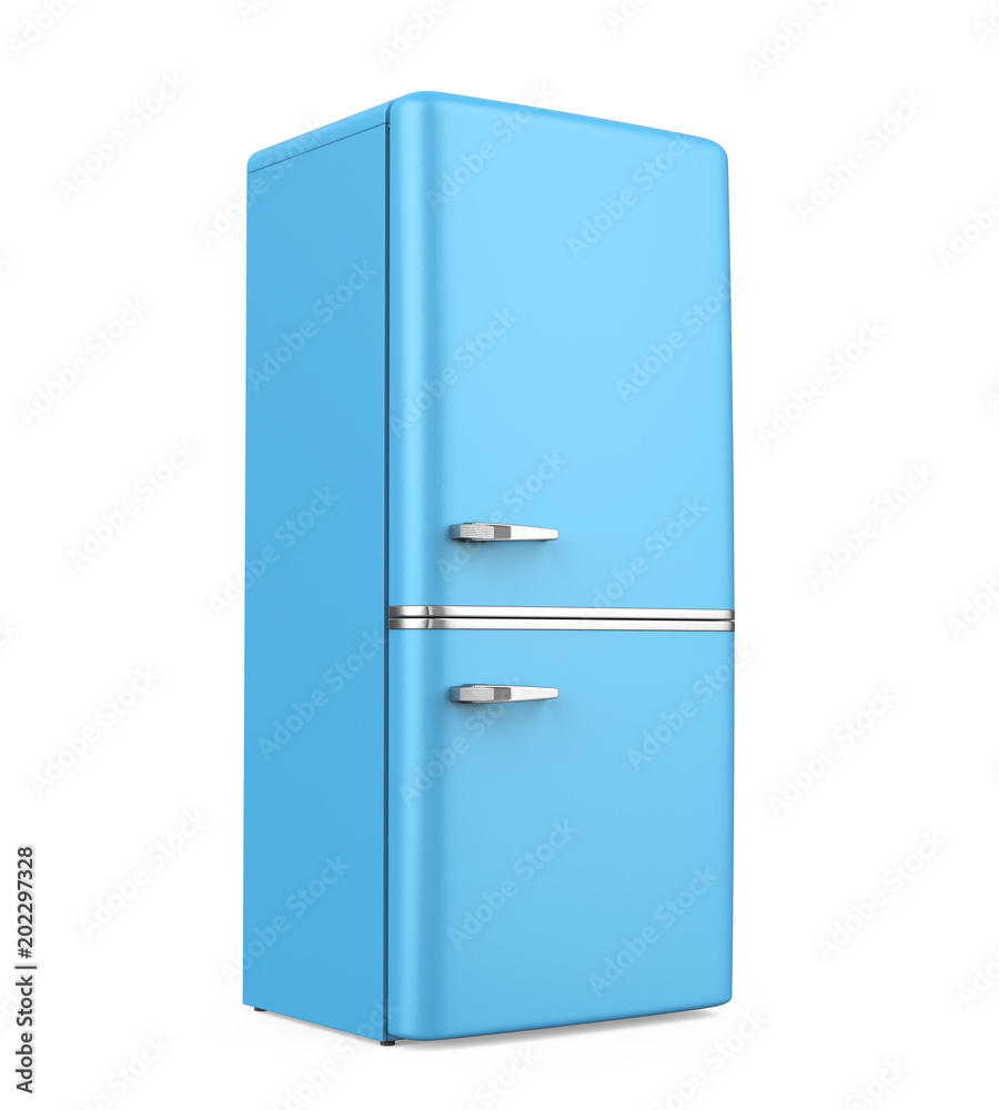 Retro Refrigerator Isolated Retro Refrigerator Isolated