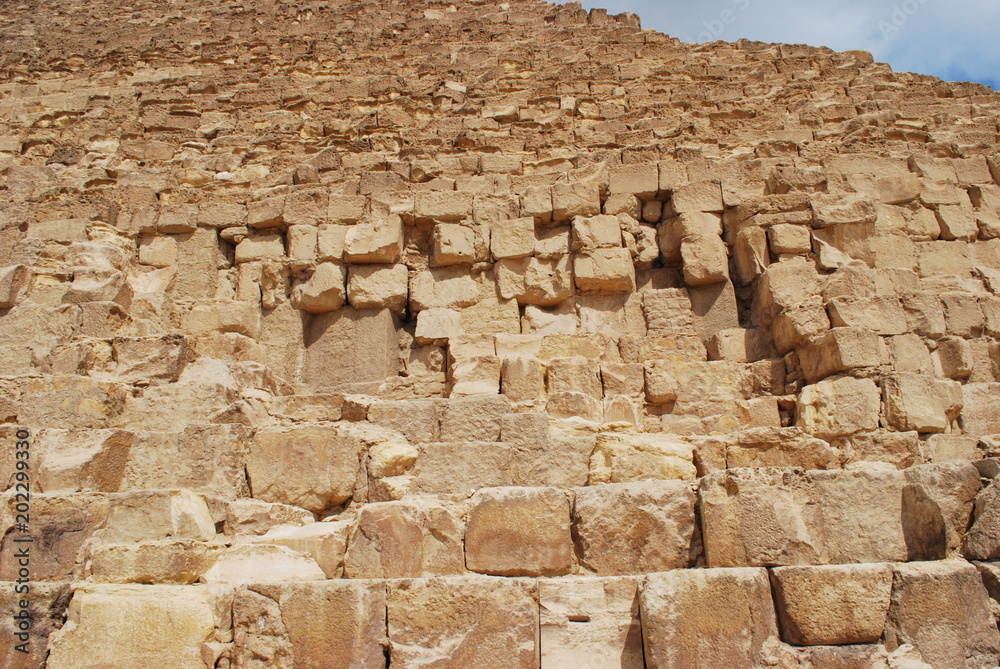 Closer Vew on the Pyramid's Wall