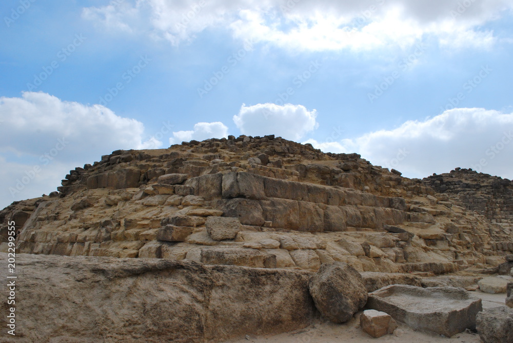 Pyramide with Clouds