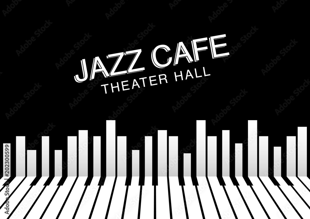 Plakat Artistic jazz night background. Poster for the jazz festival
