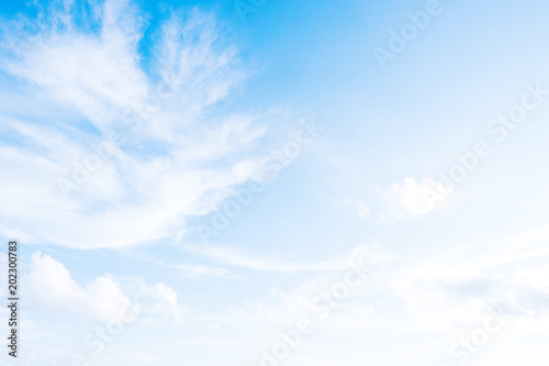 BLue sky with white cloud.