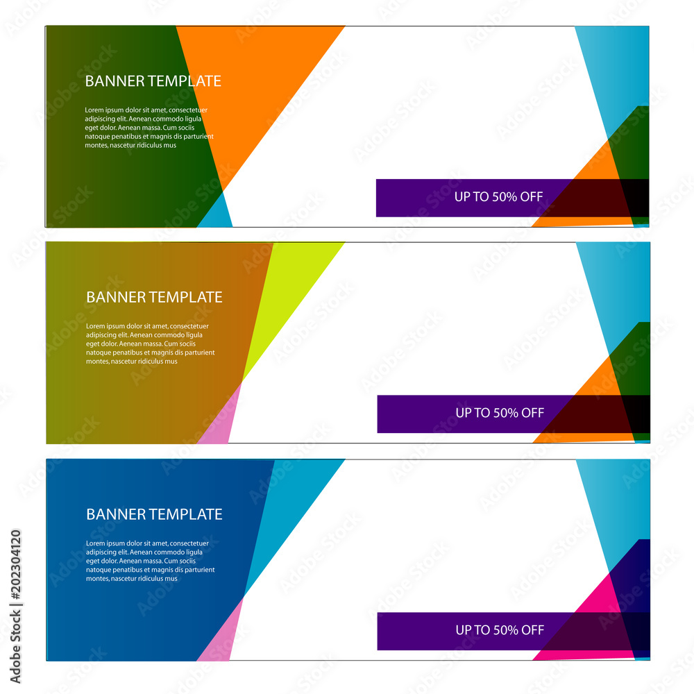 collection of banner template web sale set isolated background vector collection of banner template web sale set isolated background vector