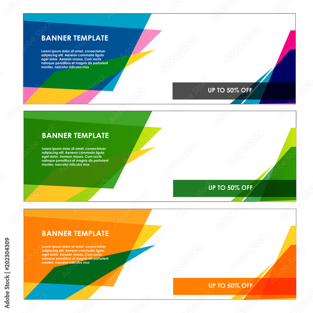 collection of banner template web sale set isolated background vector collection of banner template web sale set isolated background vector