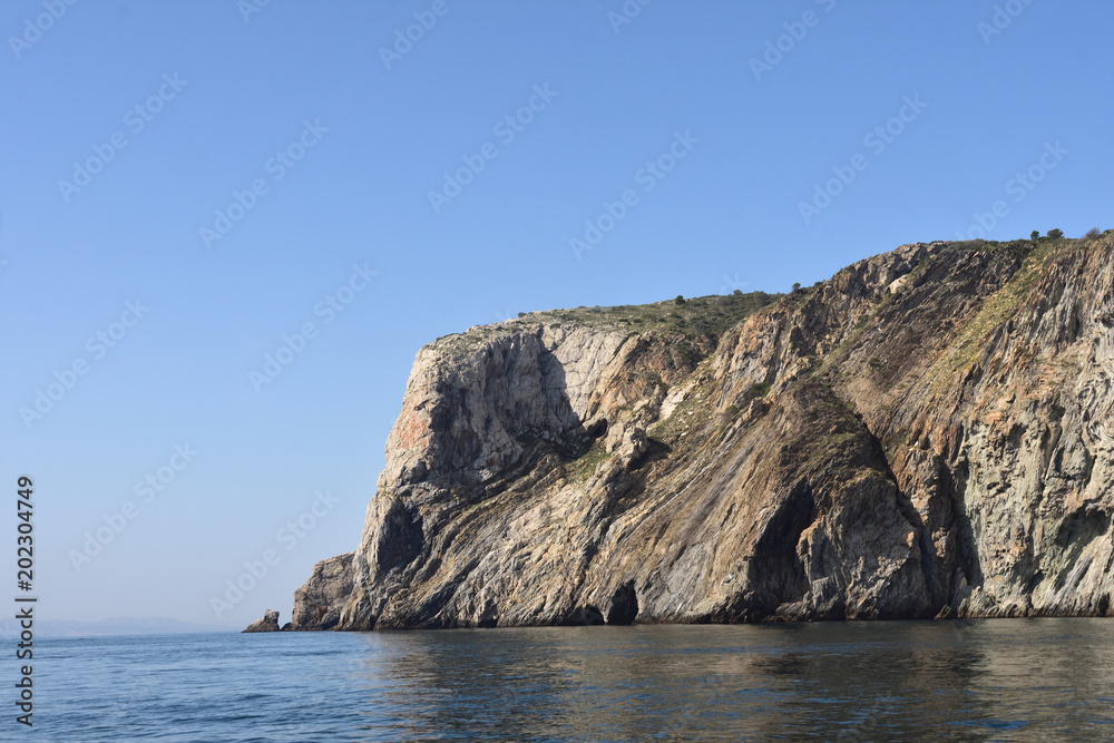 Norfeu cape and el Gat Natural Parck of El Cap de Creus, Girona province, Catalonia, Spain Norfeu cape and el Gat Natural Parck of El Cap de Creus, Girona province, Catalonia, Spain