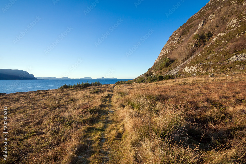 Obraz premium Nature of norwegian nature near Alesund, Norway