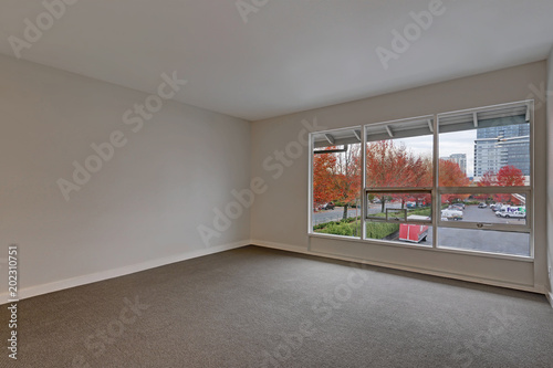 Contemporary condo home empty room