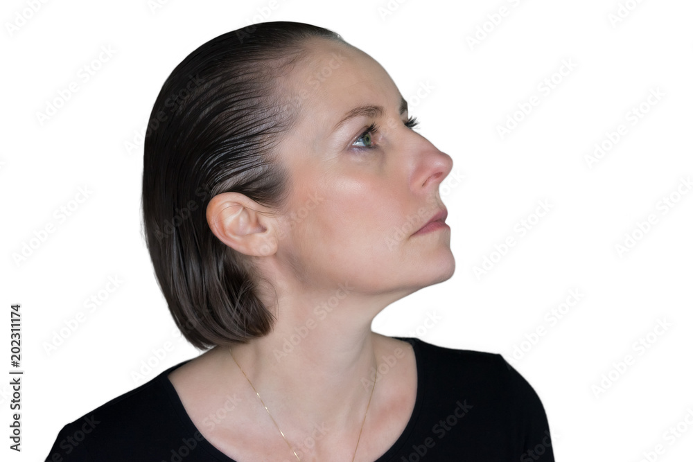 femme de profil