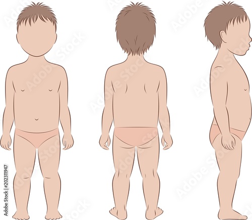 Child body silhouette