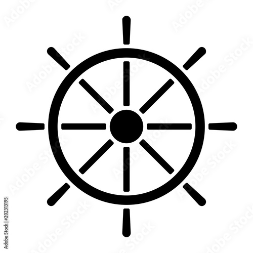 Meer und Küste Icon - Steuerrad