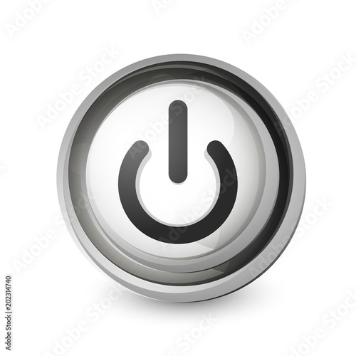 Power button icon, start symbol