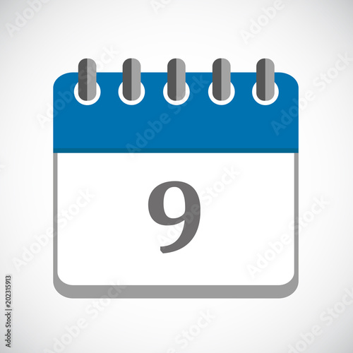 wandkalender blau 9