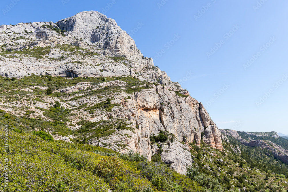 the Sainte Victoire mountain