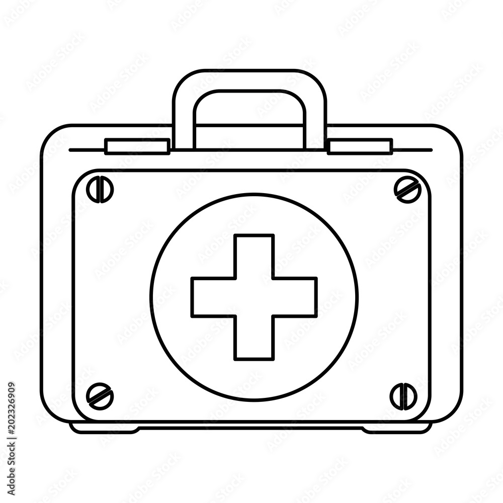 Obraz premium medical kit isolated icon vector illustration design