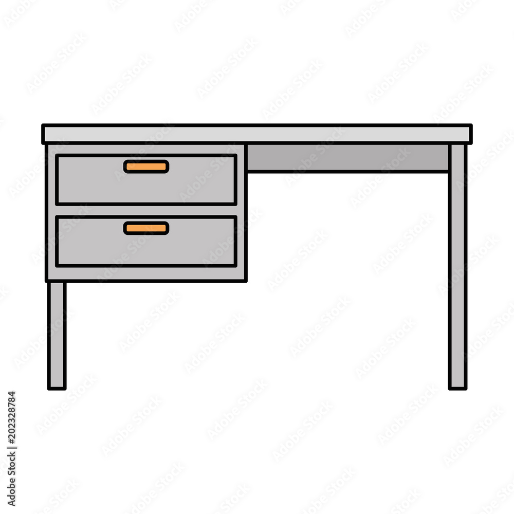 office wooden desk icon vector illustration design office wooden desk icon vector illustration design