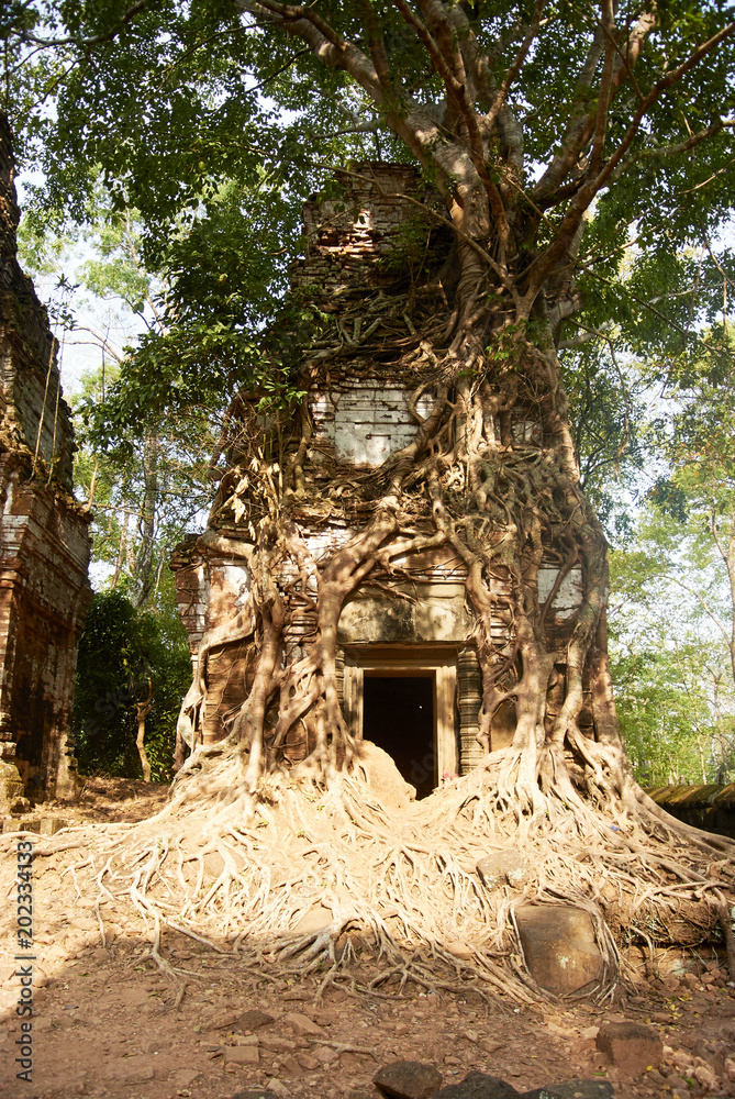 Obraz premium Prasat Pram Temple Koh Ker Complex