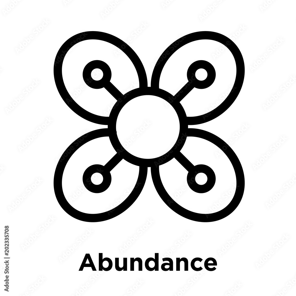 Φωτογραφία Abundance icon isolated on white background