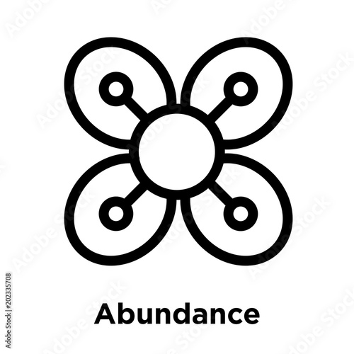 Tableau sur toile Abundance icon isolated on white background