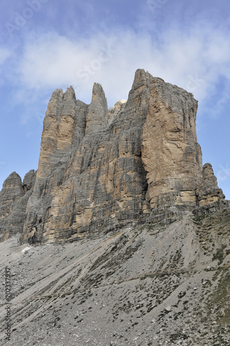 Drei Zinnen im Hochpustertal, Sexten, Sextener Dolomiten, Südtirol, Italien, Europa