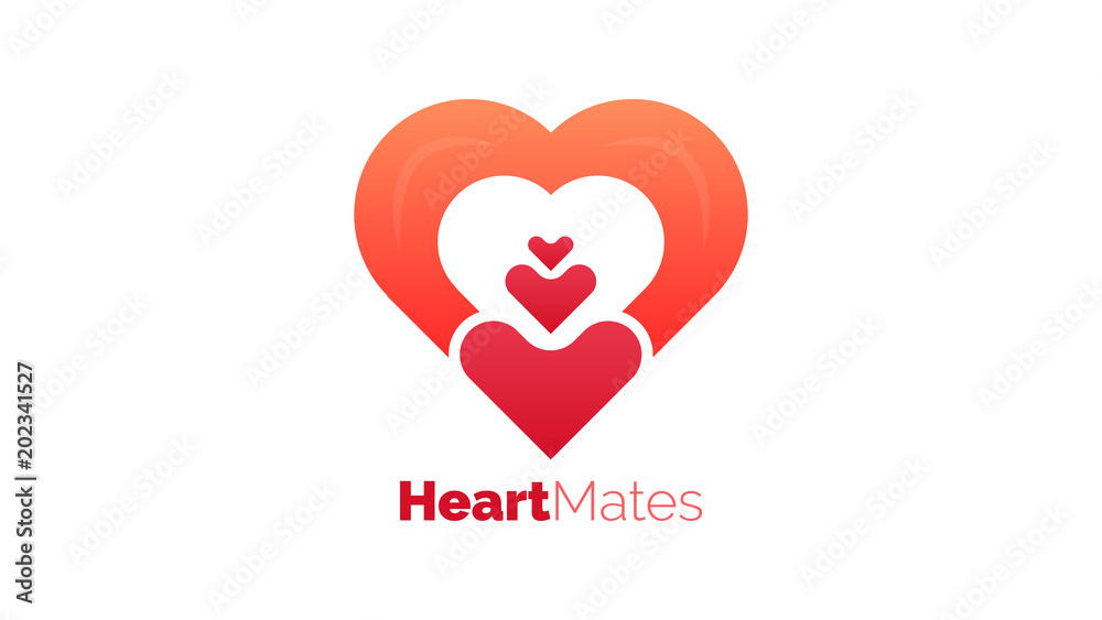 (HeartMates) the beautiful heart logo