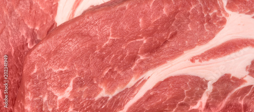  raw pork on a background of mango boards