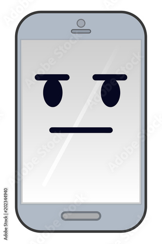 Smartphone Emoji kritisch