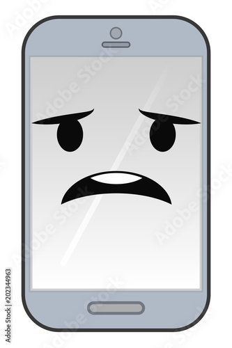 Smartphone Emoji besorgt