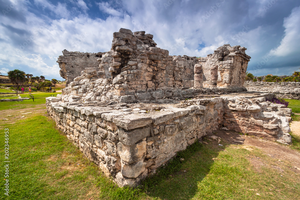 Archaeological ruins of Tulum in Mexico