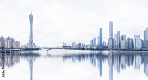 Modern city, in Guangzhou China