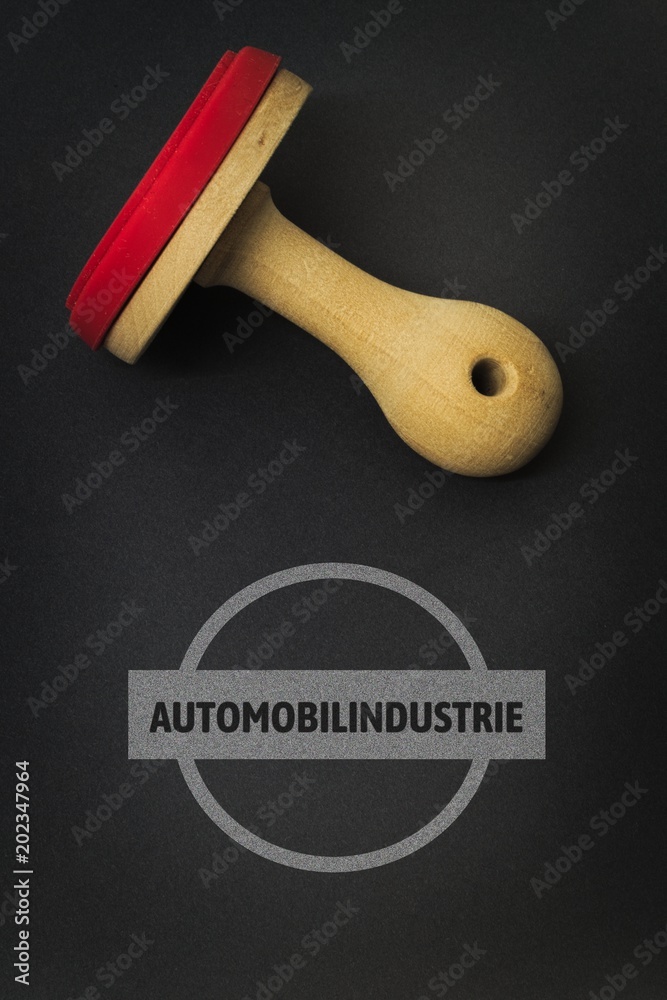 AUTOMOBILINDUSTRIE - Bilder mit Wörtern aus dem Bereich Automobilindustrie, Wort, Bild, Illustration