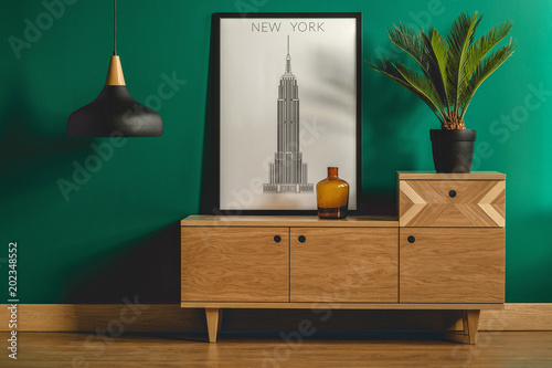 Vintage cabinet in room