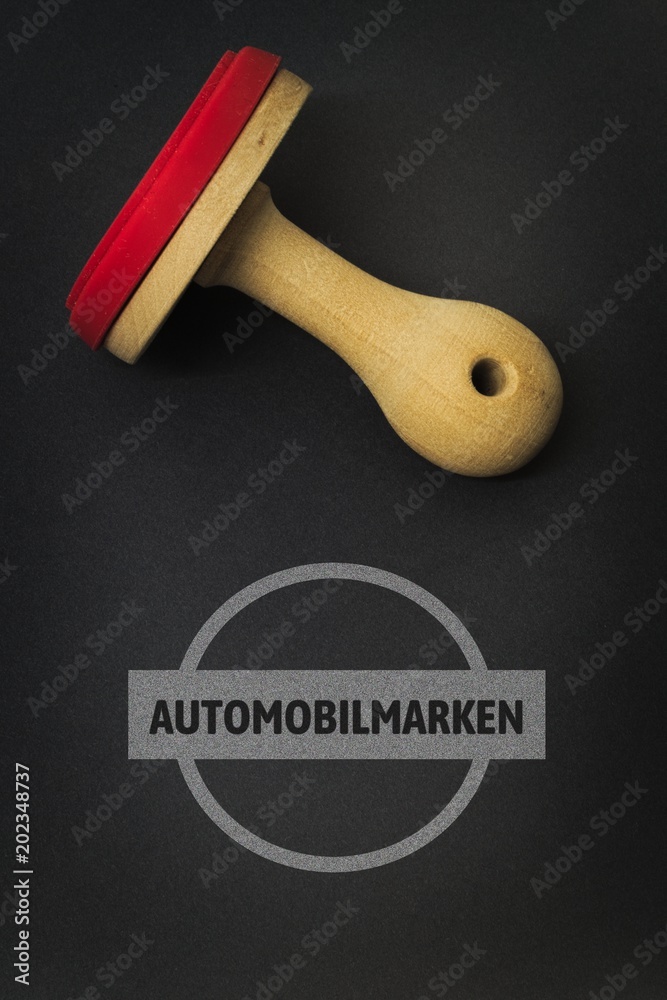 AUTOMOBILMARKEN - Bilder mit Wörtern aus dem Bereich Automobilindustrie, Wort, Bild, Illustration