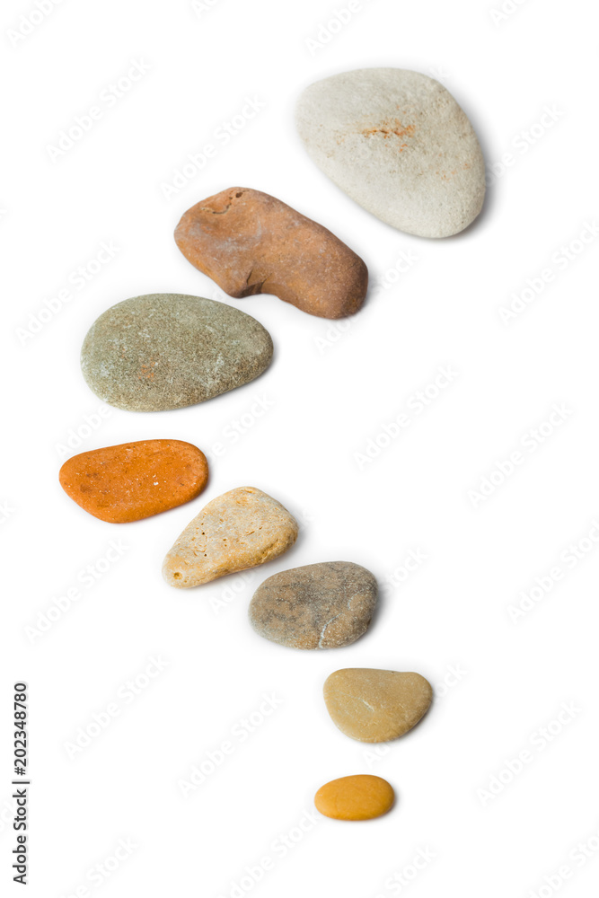 Abstract shape made of stones Abstract shape made of stones