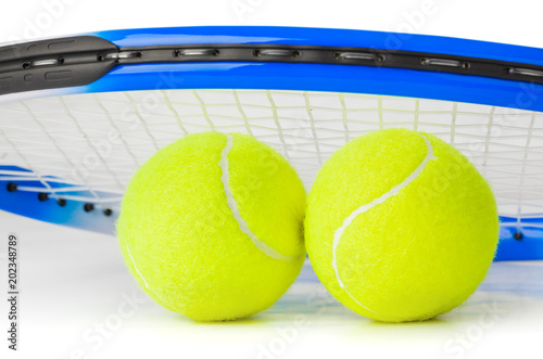 Tennis racket and balls © Nikolai Sorokin