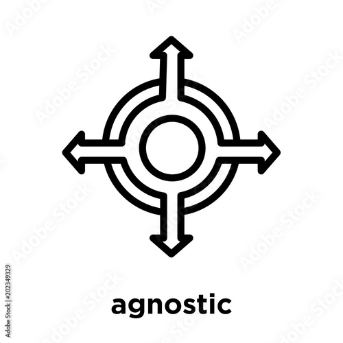 agnostic icon isolated on white background