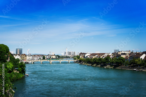 Rhine river in Basel, Switzerland © ilolab