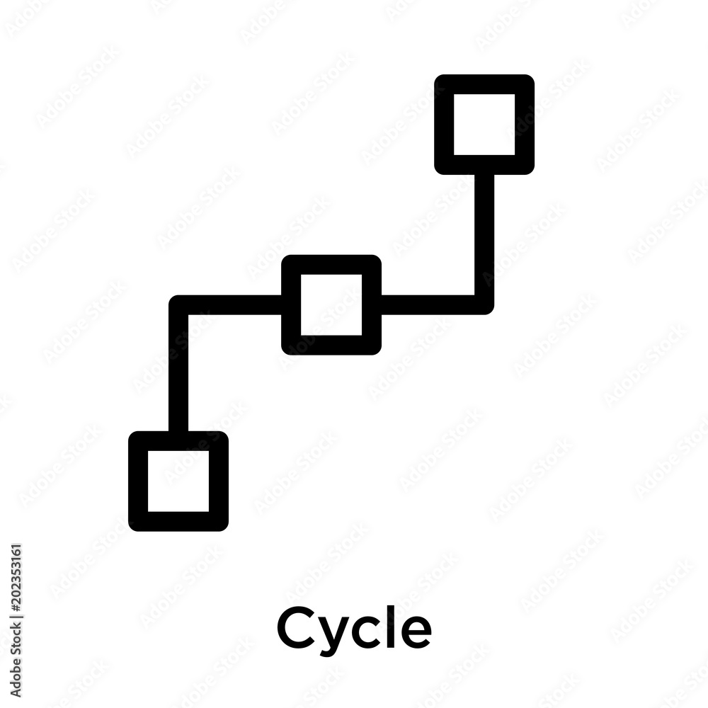 Cycle icon isolated on white background Cycle icon isolated on white background