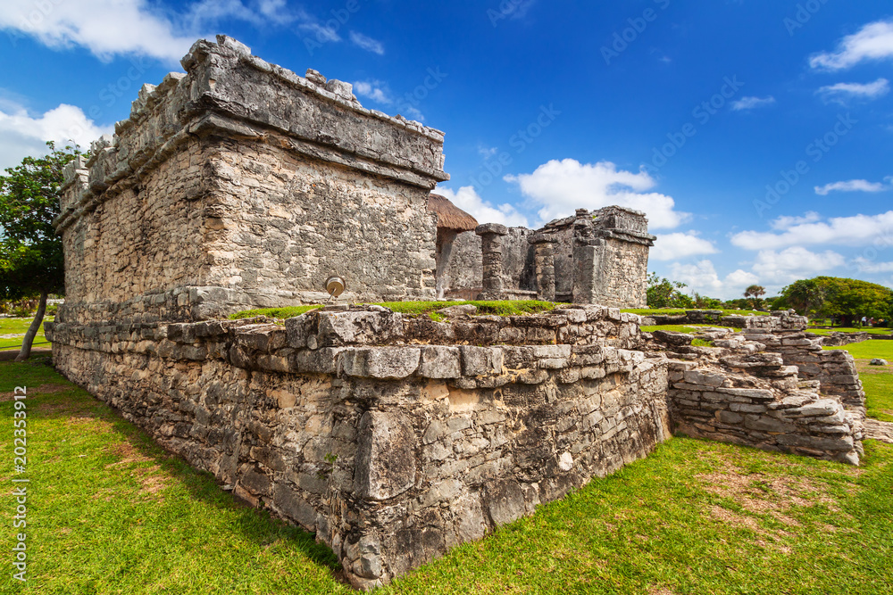 Archaeological ruins of Tulum in Mexico Archaeological ruins of Tulum in Mexico