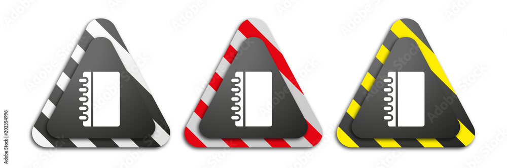 Fotografie Warndreiecke - Notizblock