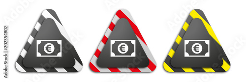 Warndreiecke - Geldschein - Euro