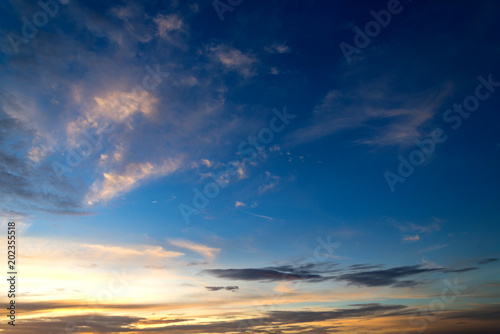 Beautiful Sunlight with dramatic sky on dark background.Vivid sky on dark cloud. © noon@photo