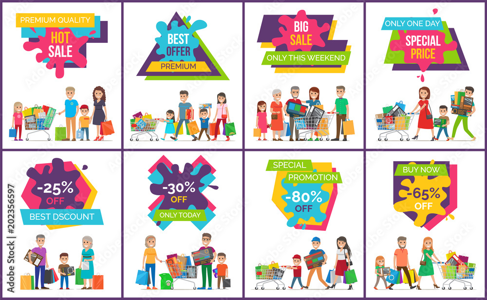 Hot Sale Premium Offer Vector Illustration