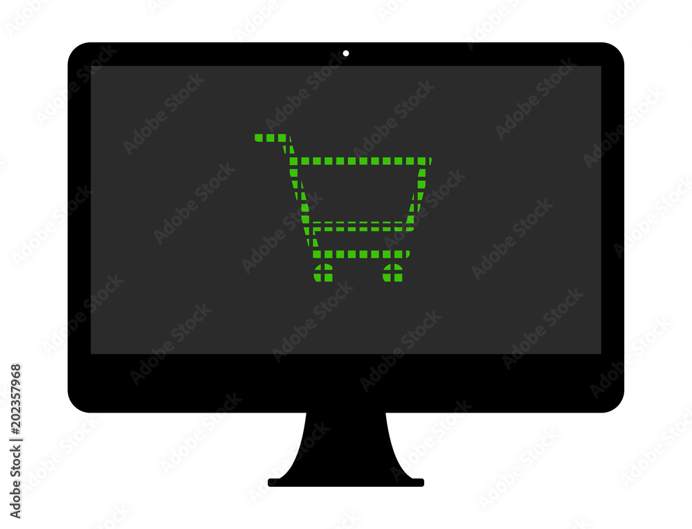 Pixel Icon PC - Einkaufswagen Pixel Icon PC - Einkaufswagen