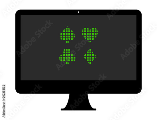 Pixel Icon PC - Spielkarten - Symbole