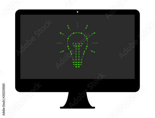 Pixel Icon PC - Glühbirne - Idee