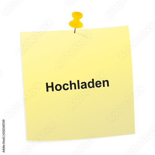 Notizzettel gelb - Hochladen