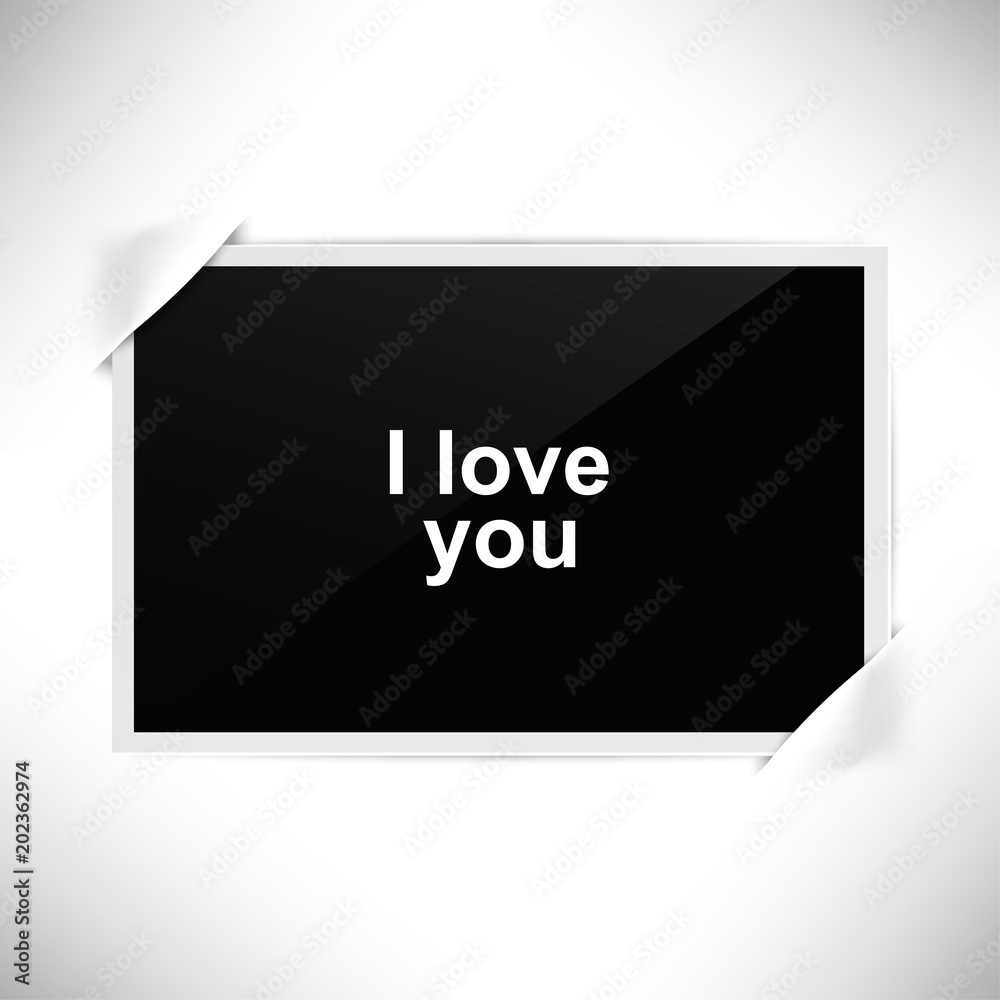 Foto Rahmen Querformat - Foto - Ich liebe dich Foto Rahmen Querformat - Foto - Ich liebe dich