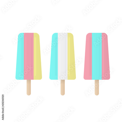Ice cream vertical set