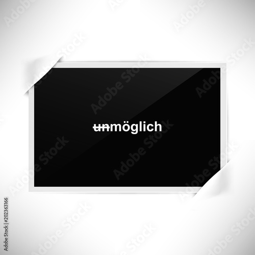 Foto Rahmen Querformat - un-möglich