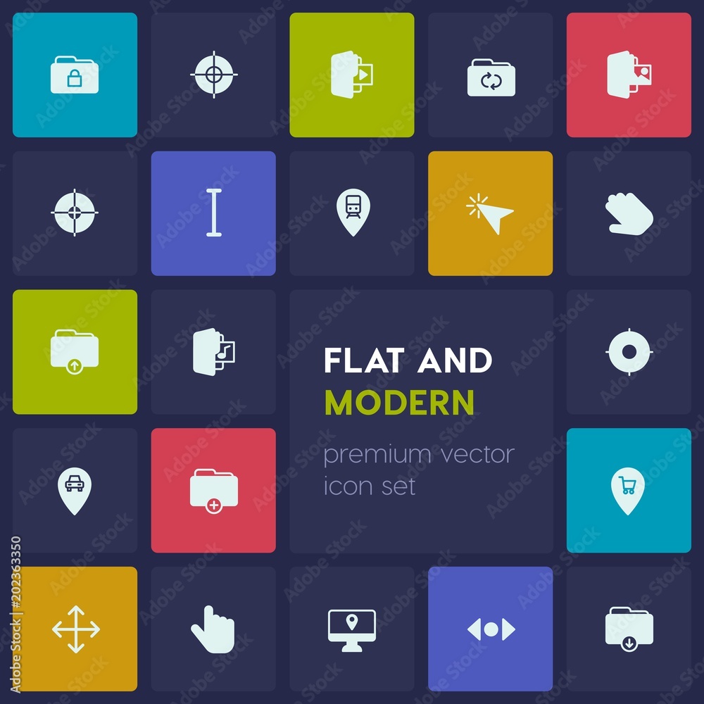Modern Simple Set of location, folder, cursors Vector fill Icons. Contains such Icons as travel, button, business, scroll, folder, goal and more on dark background. Fully Editable. Pixel Perfect Modern Simple Set of location, folder, cursors Vector fill Icons. Contains such Icons as travel, button, business, scroll, folder, goal and more on dark background. Fully Editable. Pixel Perfect